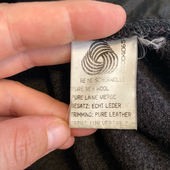 Geiger Austria Men’s boiled Wool + Leather Jacket - Picture 6 of 7